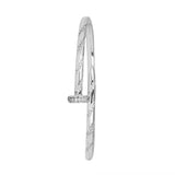 Silver Cartier Nail Bracelet