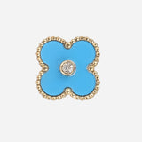 Turquoise Clover Studs Earrings