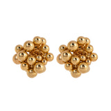 Bobbles Gold plated Earrings