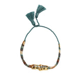 Teal Tassel Bracelet