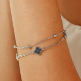 Silver Clover Bracelet