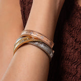 Van cleef Thin gold diamond studded Bracelet