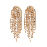 Starry Rose Gold plated Long Earrings
