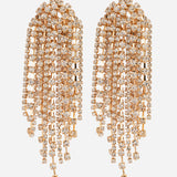Starry Rose Gold plated Long Earrings