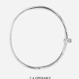 Silver Cartier Nail Bracelet