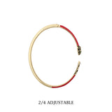 Gold Crimson Snake Cuff Bracelet