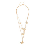 Butterfly Gold Plated Pendant Chain