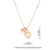 Gold Evil Eye Pendant Necklace