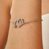 Silver Eternal Loop Bracelet