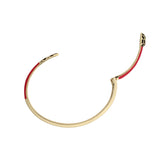 Gold Crimson Snake Cuff Bracelet