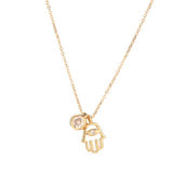 Gold Evil Eye Pendant Necklace