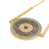 Gold Crystal Cosmic Evil Eye Bracelet