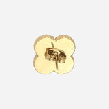 Black Onyx Clover Studs