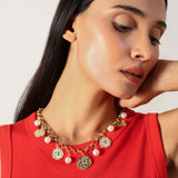 MULTY CHARM HEART SHAPE NECKLACE