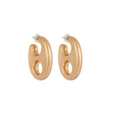 Dangling Abstract Gold plated Earrings