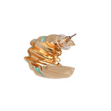 Enamel Gold Plated Earrings