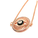 Rose Gold EVil Eye Bracelet