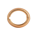Flat Matte Finish Gold plated Bangle Cuff