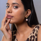 Chanel Cubic Zirconia & Shell Pearl Earrings