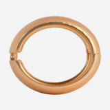 Flat Matte Finish Gold plated Bangle Cuff