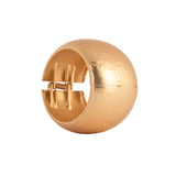 Flat Matte Finish Gold plated Bangle Cuff