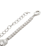 Silver Hearts Tennis Bracelet