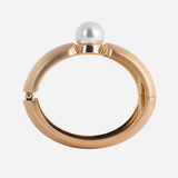Pearly Matte  Finish Gold plated Bangle Cuff