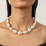 Pearls Gold Plated Necklace With Adjustable Chain