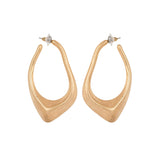 Abstract Matte Gold plated Earrings