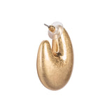Half Moon Bauble Gold plated Earrings