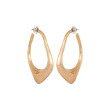 Abstract Matte Gold plated Earrings