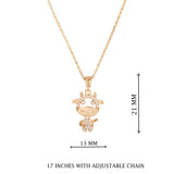 Gold Giraffe Pendant Necklace