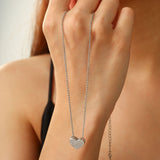 Silver Heart Pendant Necklace
