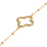 Gold Clover Charm Bracelet