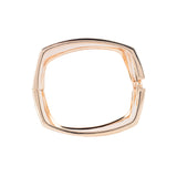 Square 18k Gold Plated Bangle Cuff