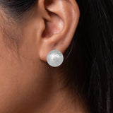 Gold Plated Metal Ball Stud Earrings