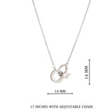 Silver Infinity Ring Pendant Necklace