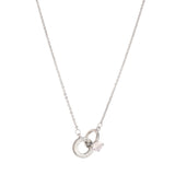 Silver Infinity Ring Pendant Necklace