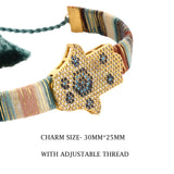 Teal Tassel Bracelet