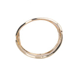 Twisted 18k Gold Plated Bangle Cuff
