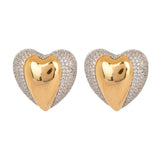 Queen of Hearts Silver Gold Earrings