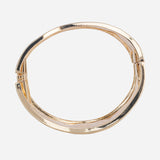 Twisted 18k Gold Plated Bangle Cuff