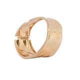 Twisted 18k Gold Plated Bangle Cuff