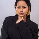 Elegant Gold Plated Hanging Earrings