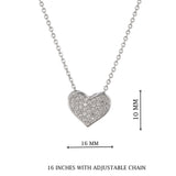 Silver Heart Pendant Necklace