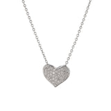 Silver Heart Pendant Necklace