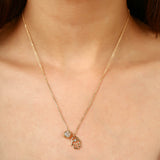 Gold Evil Eye Pendant Necklace
