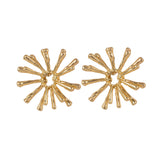 Twine Floral Gold plated Earrings