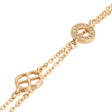 Gold Sunlit Clover Bracelet