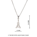 Silver Paris Pendant Necklace